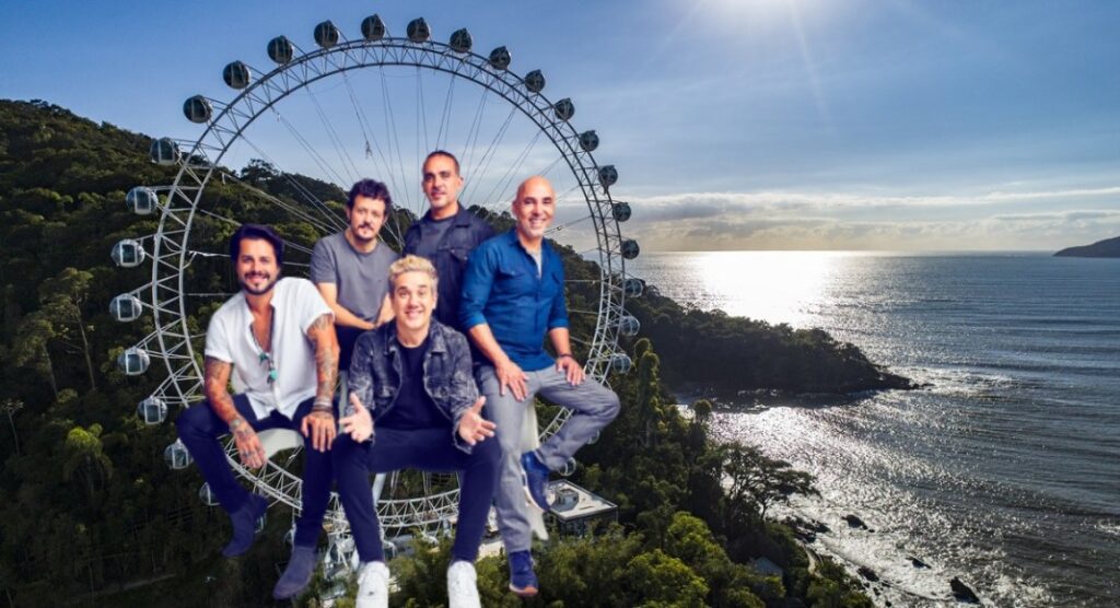 Inauguração da roda gigante terá show da banda Jota Quest