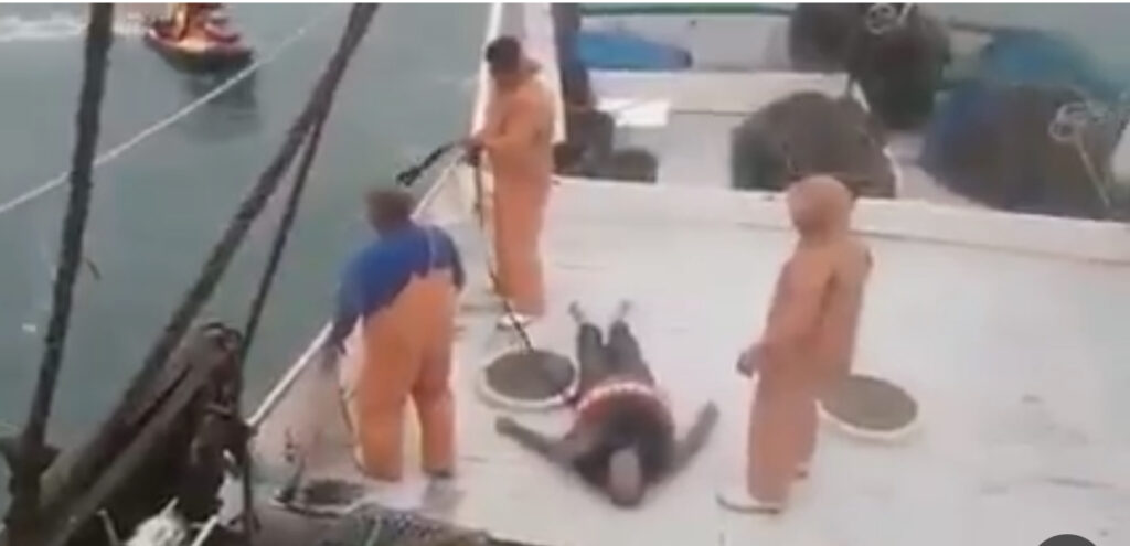 Corpo de embarcador é jogado ao mar após infartar