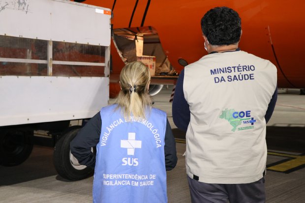 Mais 228 mil doses chegaram ao Estado na noite desta segunda-feira