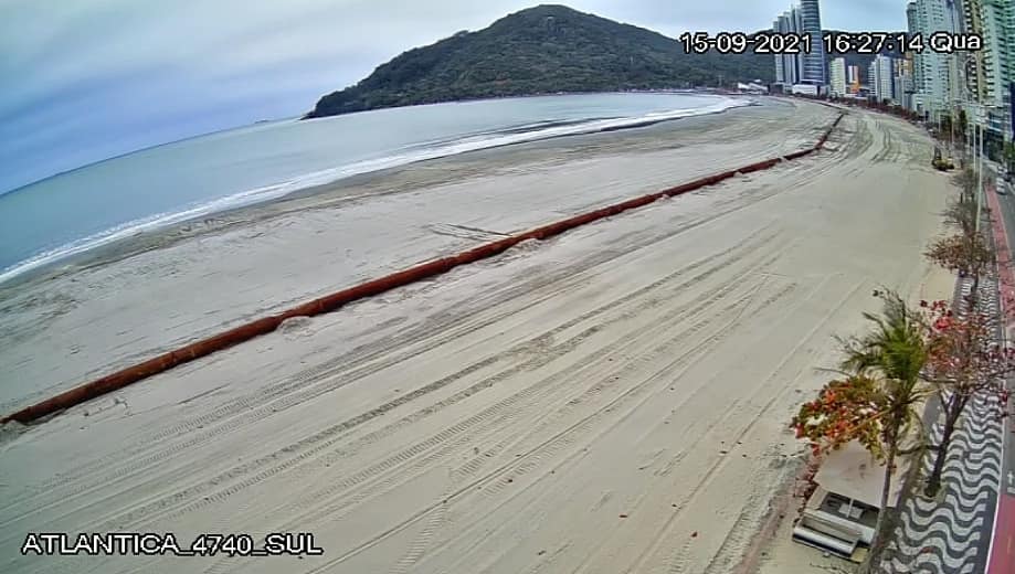 Trecho sul da Praia Central fica pronto nesta sexta-feira