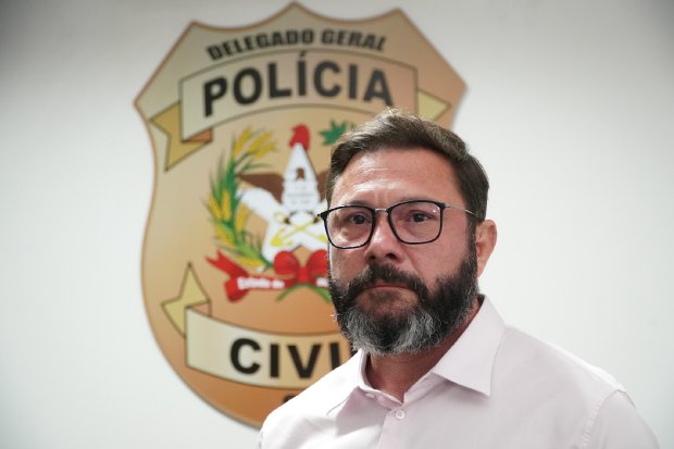 Marcos Flávio Ghizoni Júnior assume como novo delegado-geral da Polícia Civil