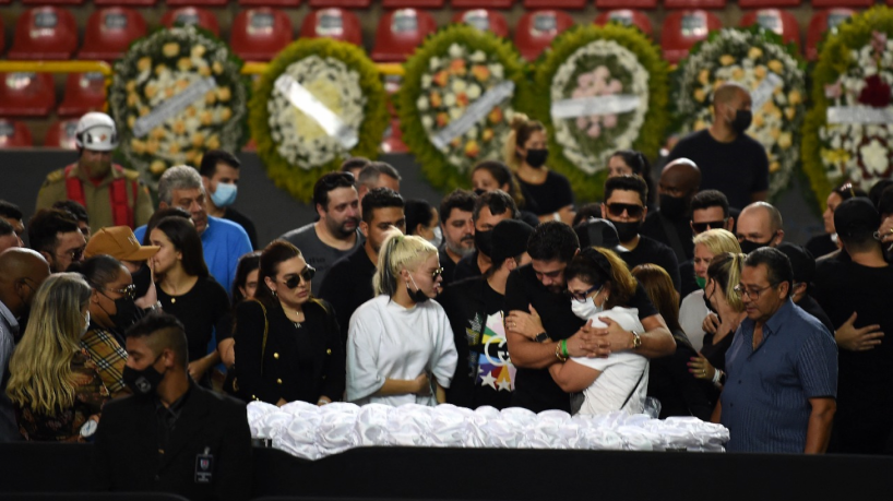 Começa o velório de Marília Mendonça e do tio, em Goiânia