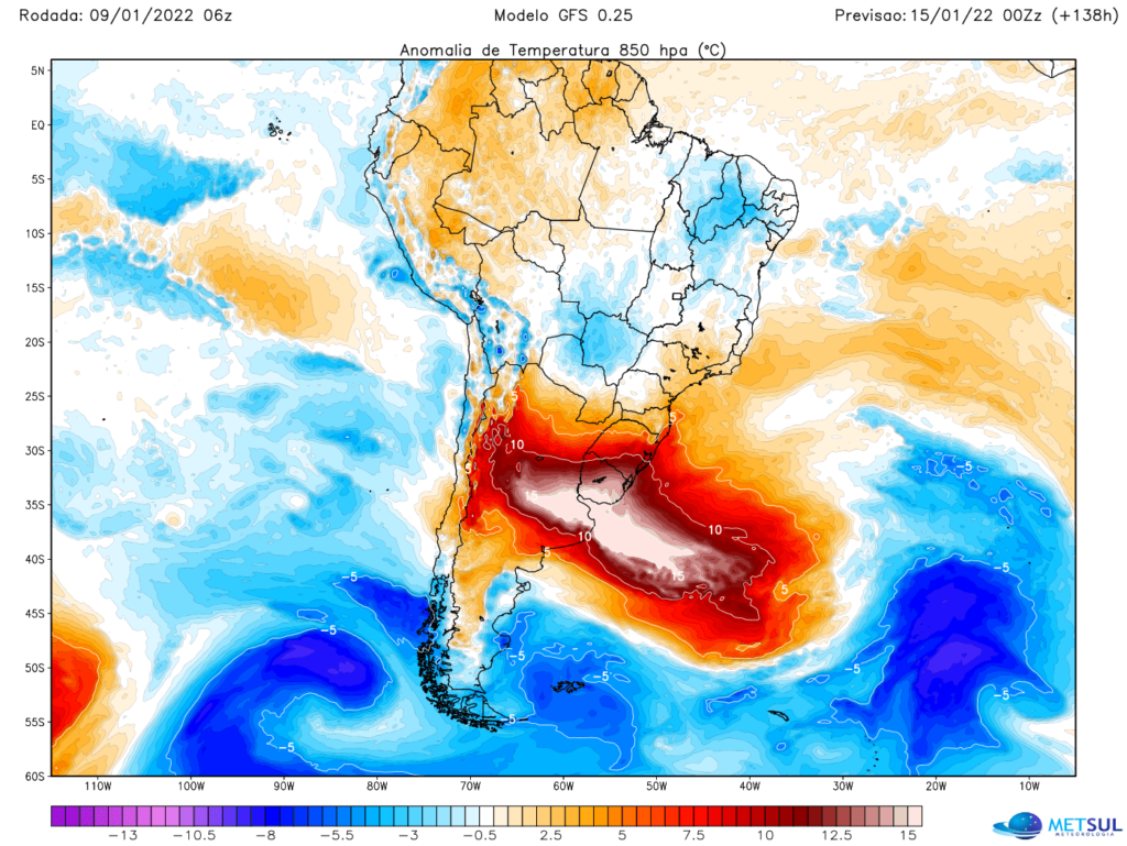 Excepcional e incomum onda de calor atingirá o centro da América do Sul