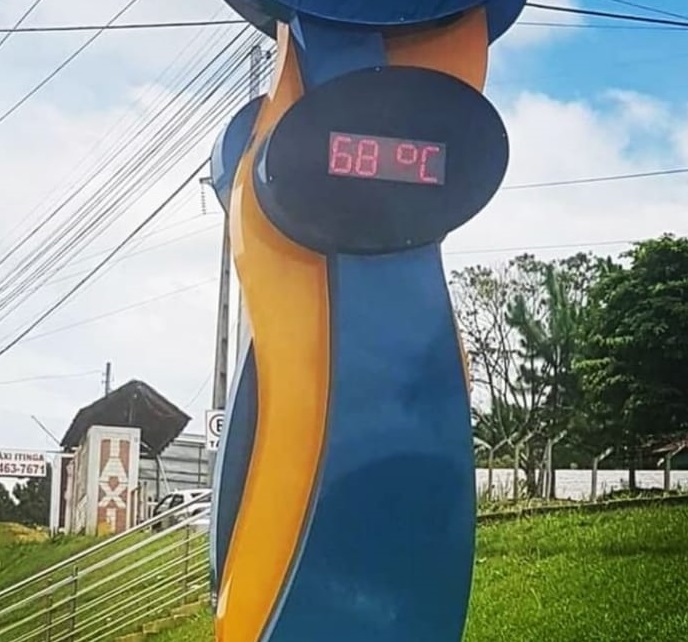 Termômetro chega a marcar mais de 60º C em Joinville