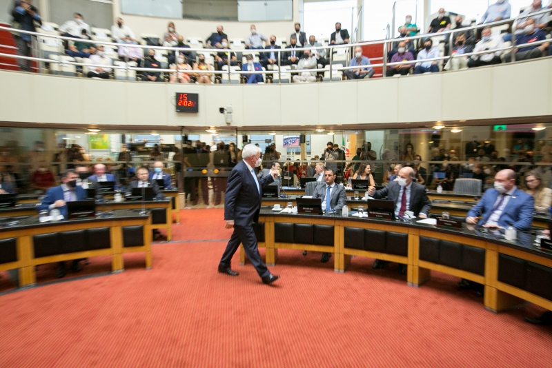 Sopelsa assume a Presidência da Alesc; Eskudlark é eleito 1º vice-presidente
