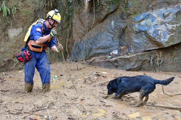 Equipe do Corpo de Bombeiros do Estado localiza 10 vítimas entre os escombros em Petrópolis