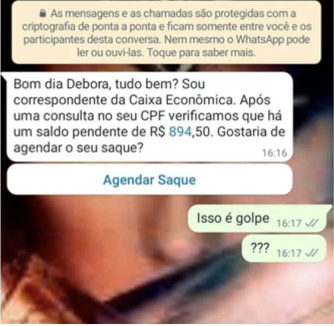 NIS alerta para a prática de novo golpe cibernético em usuários do WhatsApp Web