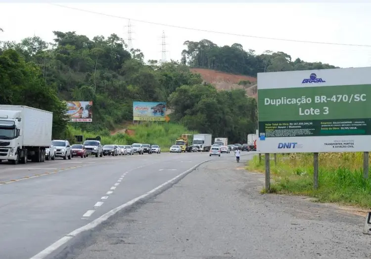 BR-470 terá detonação de rochas nesta sexta-feira, em Navegantes