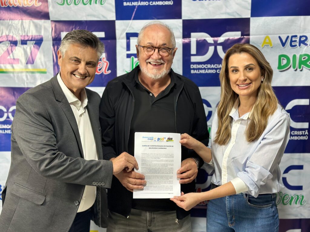 Democracia cristã declara apoio a Juliana Pavan e Nilson Probst