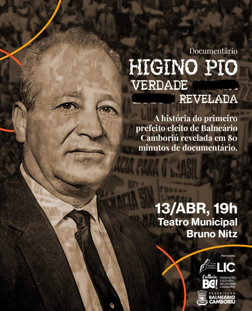 Documentário “Higino Pio: Verdade Revelada” será exibido domingo no teatro