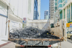 Meia tonelada de fios obsoletos foram retirados no mutirão da Cosip