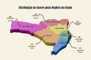 TJSC instala Vara Estadual de Organizações Criminosas e divulga mapa por região