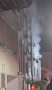 Incêndio em apartamento no centro de BC