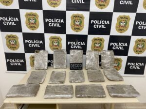 Sete quilos de skunk com adolescente em Palhoça
