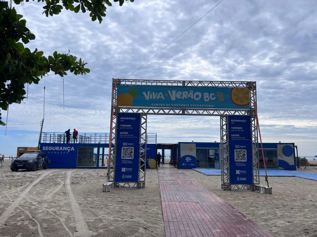 Centro de Controle Operacional já está funcionando na praia Central de BC