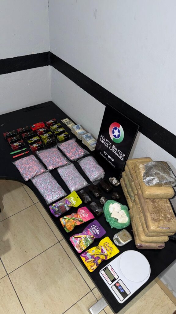 Homem é preso com mais de R$1 milhão de reais em entorpecentes