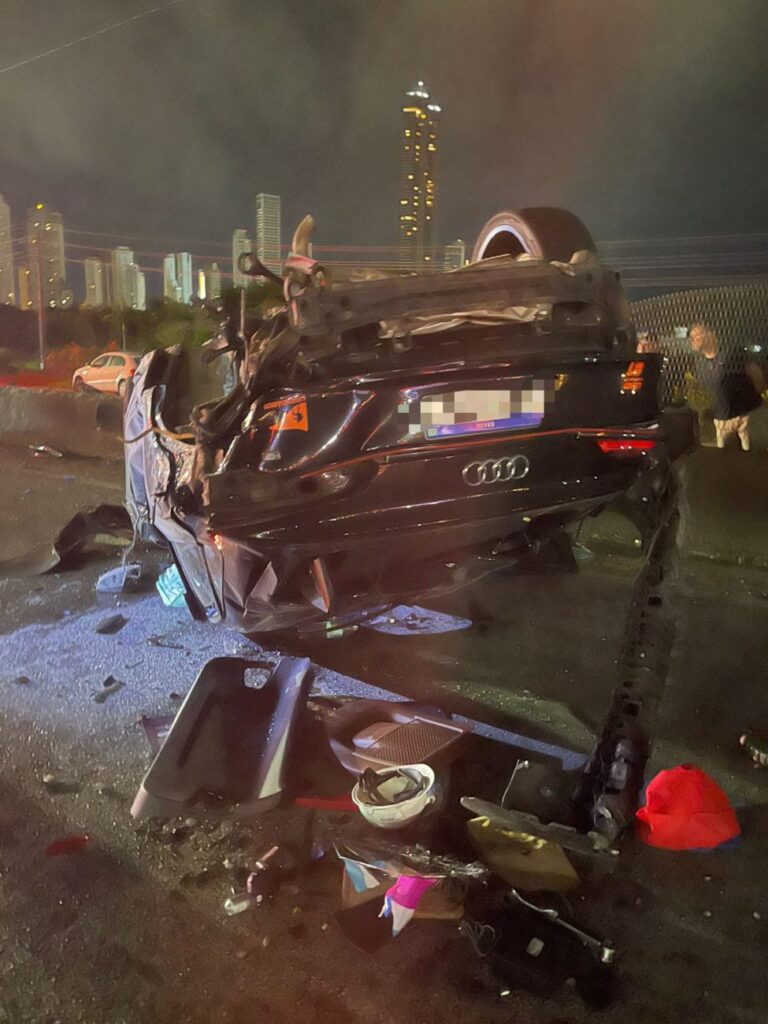 Caminhoneiro morre após ser atingido por SUV furtado em acidente na BR-101, em Balneário Camboriú