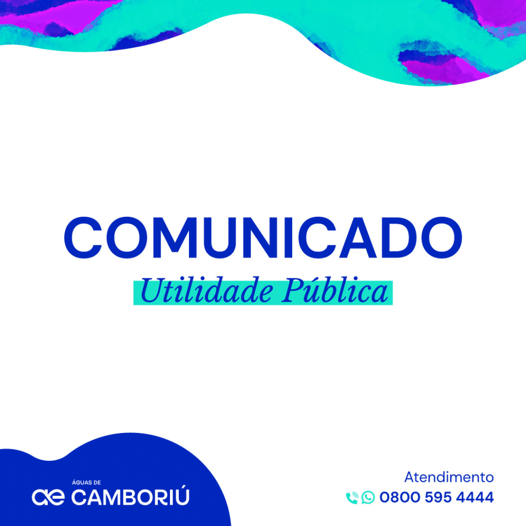 Comunicados oficiais da Águas de Camboriú