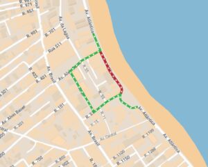 Avenida Atlântica sofrerá intervenção a partir desta segunda-feira