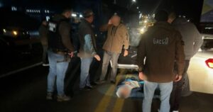 Vice-prefeito de Lages é internado após acidente durante fuga do Gaeco na BR-116