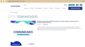 Como saber se o seu bairro será impactado por uma manutenção? Saiba onde consultar informações sobre manutenções e abastecimento