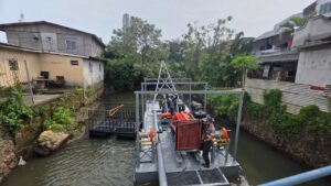 Estruturas que receberão sedimentos do desassoreamento do  Rio das Ostras começam a ser  preparadas